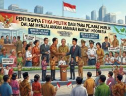 Pentingnya Etika Politik Bagi Para Pejabat Publik Dalam Menjalankan Amanah Rakyat Indonesia